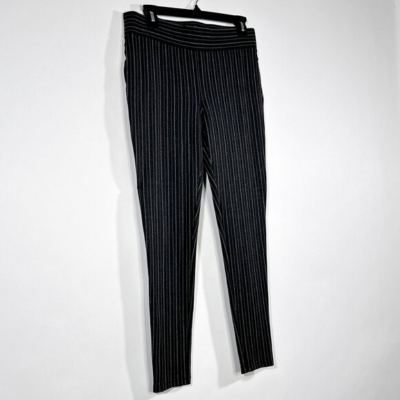Loft Pull On Stretch Stripe Pants Size M - Picture 2 of 11